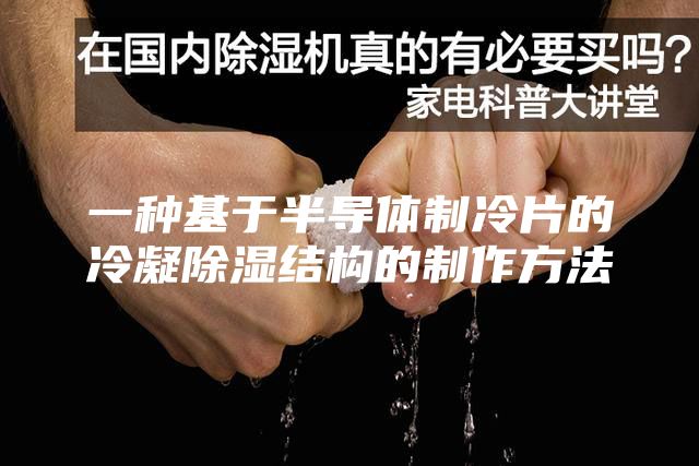 一种基于半导体制冷片的冷凝除湿结构的制作方法